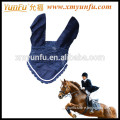 HORSE EAR NET;EQUESTRIAN HORSE FLY VEIL WITH PIPING